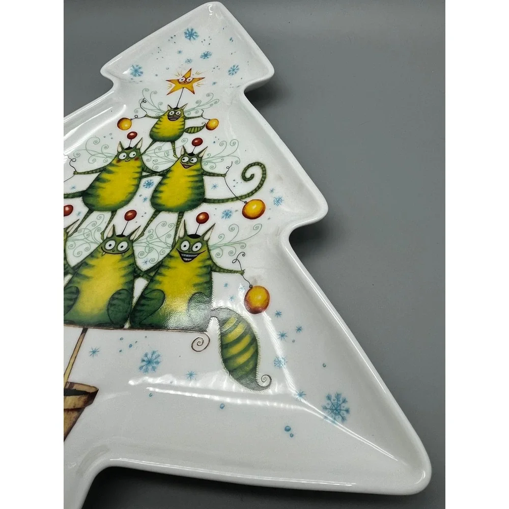 Royal‎ Worcester Festive Collection Kitty Tree Serving Dish Clare Mackie 2005